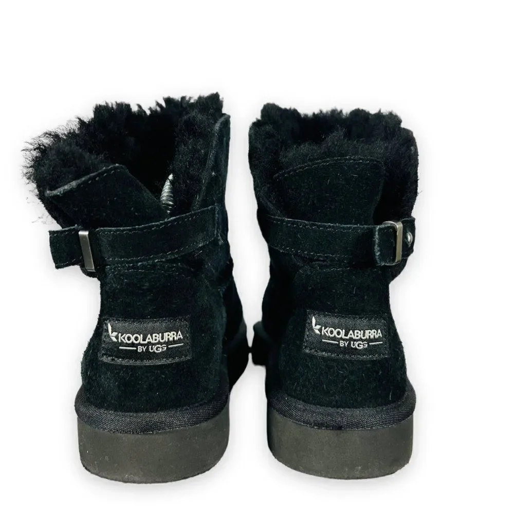 Koolaburra by UGG Remley‎ Mini Suede Boots Black 1105809 Women's 6